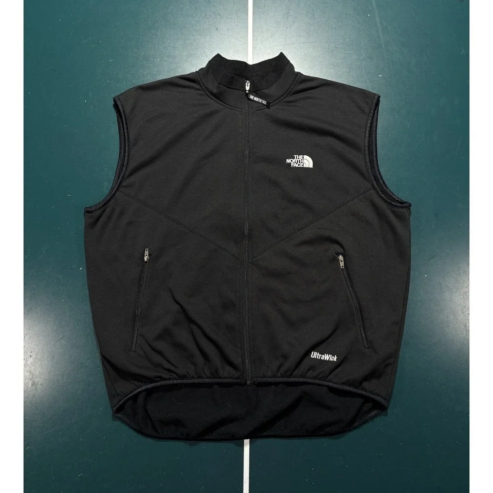 The North Face Ultra Wick Vest Men's XL Full Zip Black Lightweight Moisture Wick